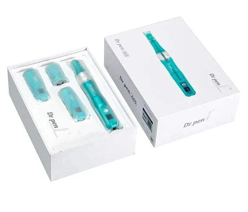 Dr Pen Ultima A6S Microneedling Pen in packaging with accessories.
