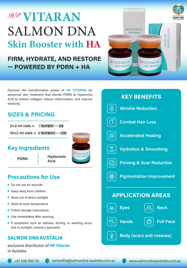 HP VITARAN Salmon DNA Skin Booster with HA
