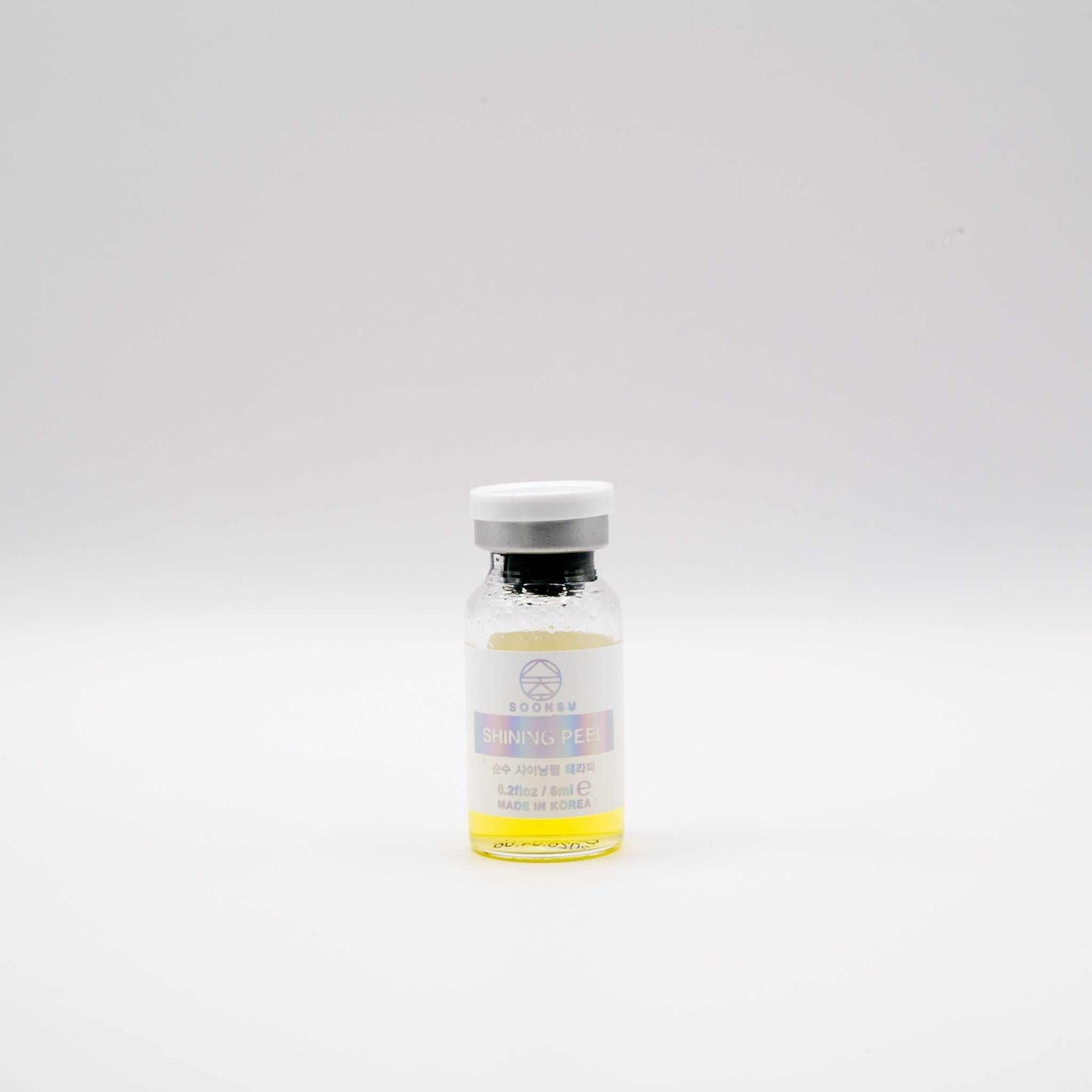 Soonsu Shining Peel vial with dual-phase retinol and TCA formula for skin renewal and brightening