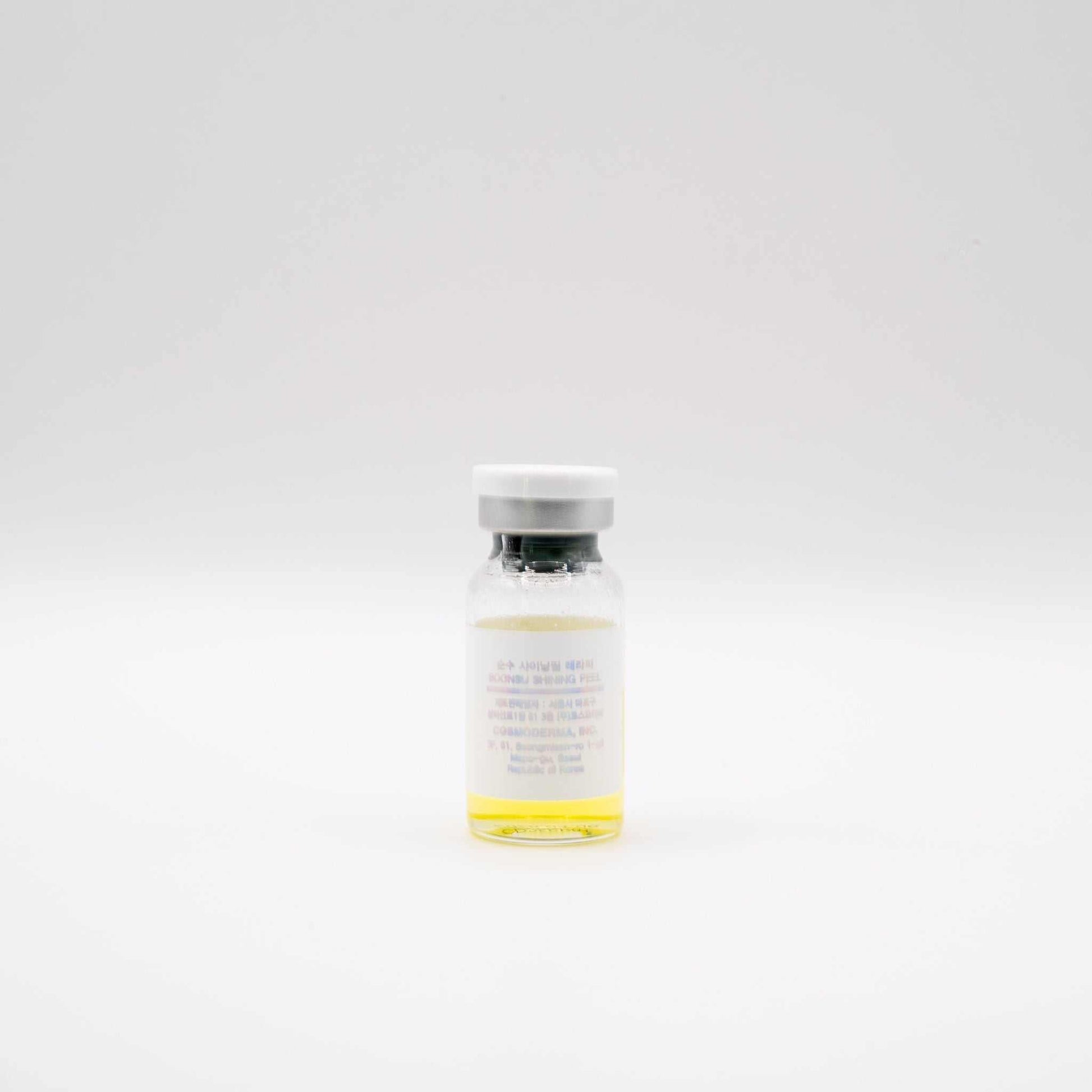 Soonsu Shining Peel vial with dual-phase retinol and TCA formula for skin renewal and brightening