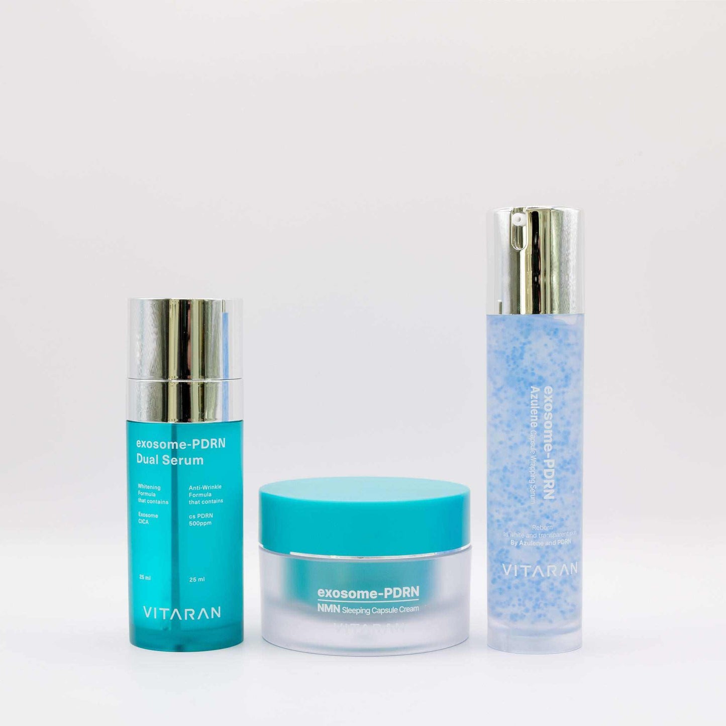 Korean Skincare Three Step with Salmon DNA, Exoxomes, and NMN, precursor to NAD+