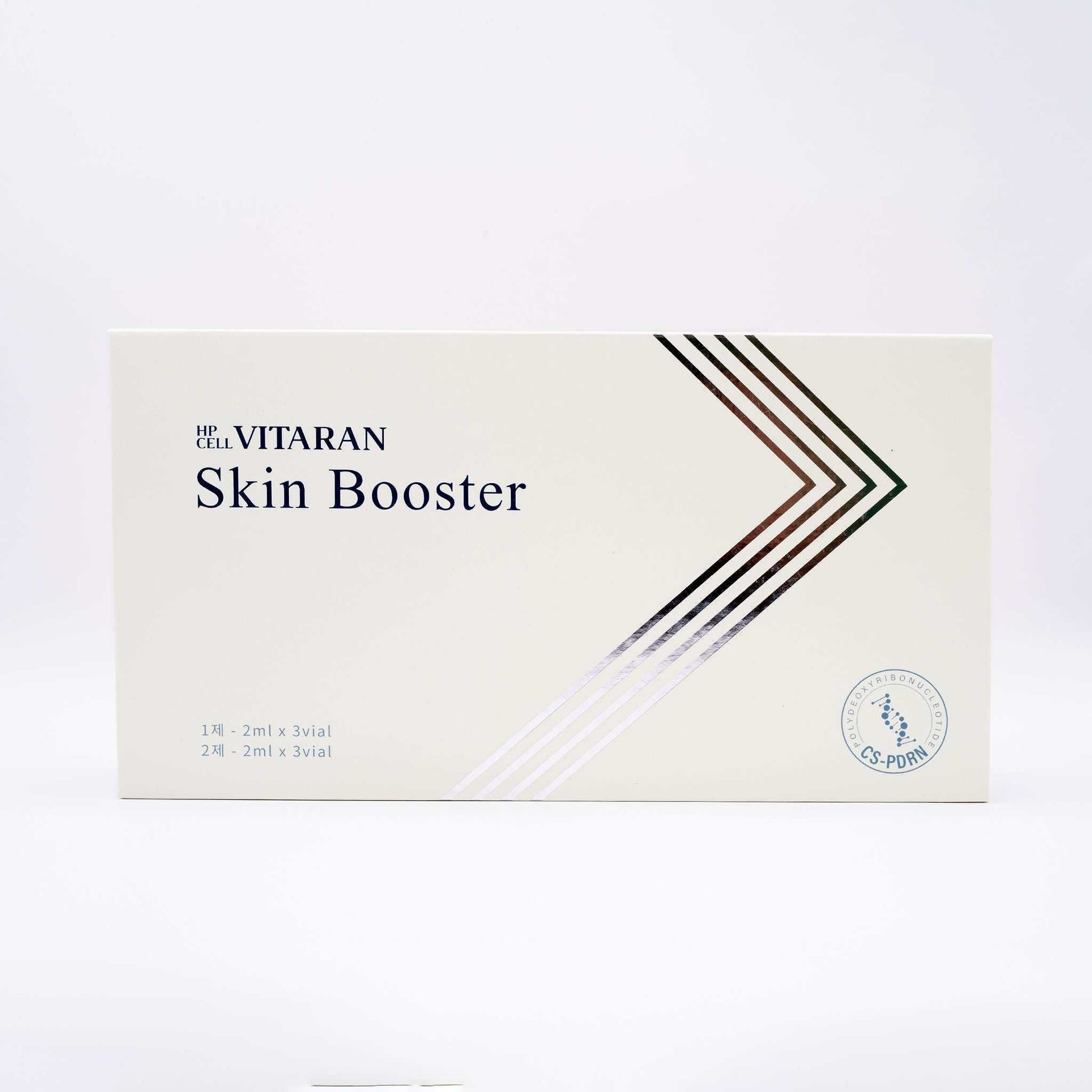 HP Cell VITARAN Salmon DNA Skinbooster box with sleek white design and product name on front
