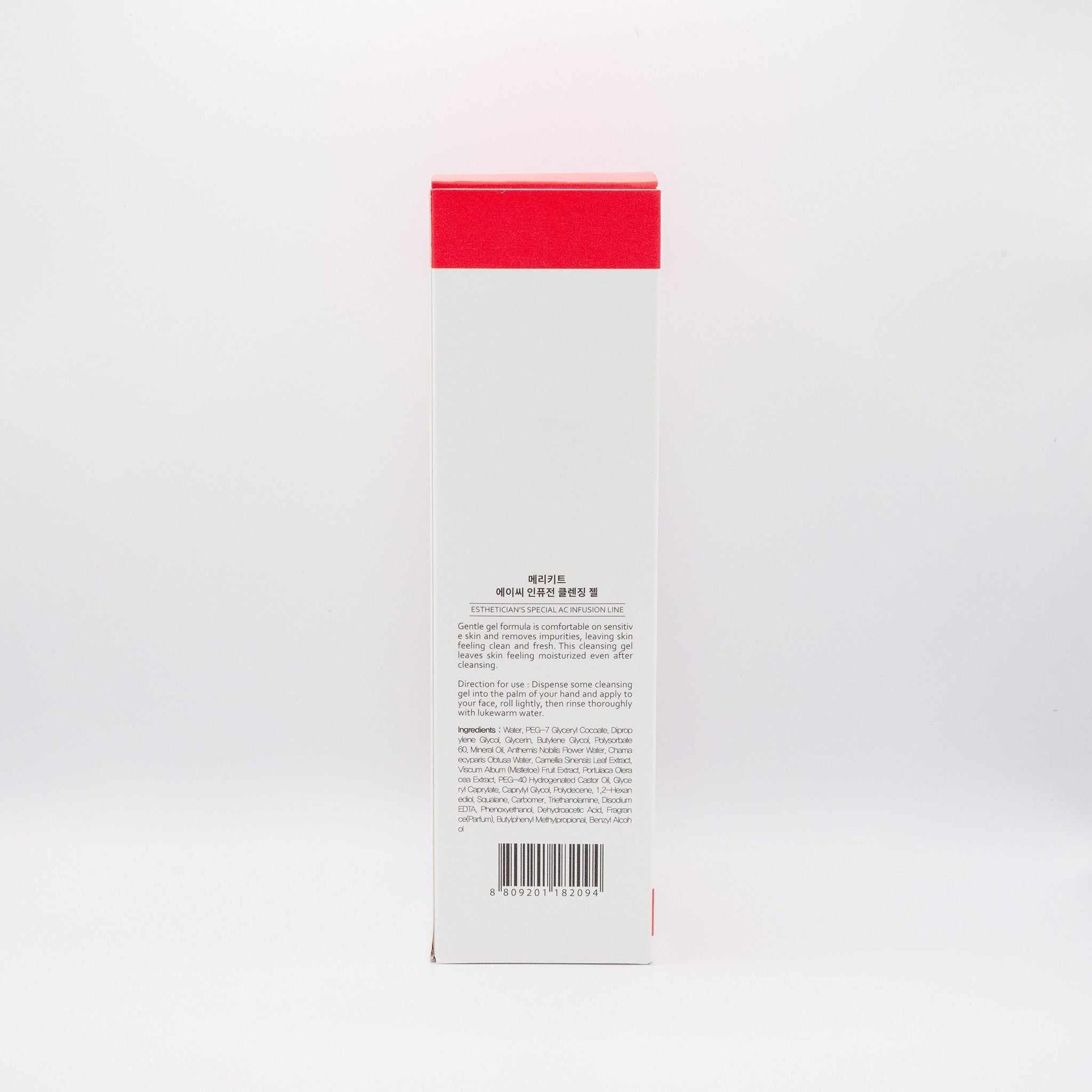 Merikit AC Infusion Cleansing Gel Korean acne treatment cleanser with chamomile and green tea for sensitive, oily, and acne-prone skin